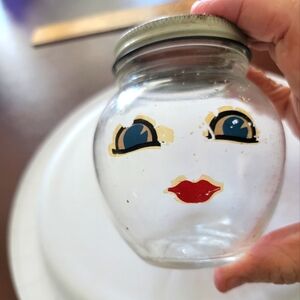 Hazel Atlas 1950s Glass Jar